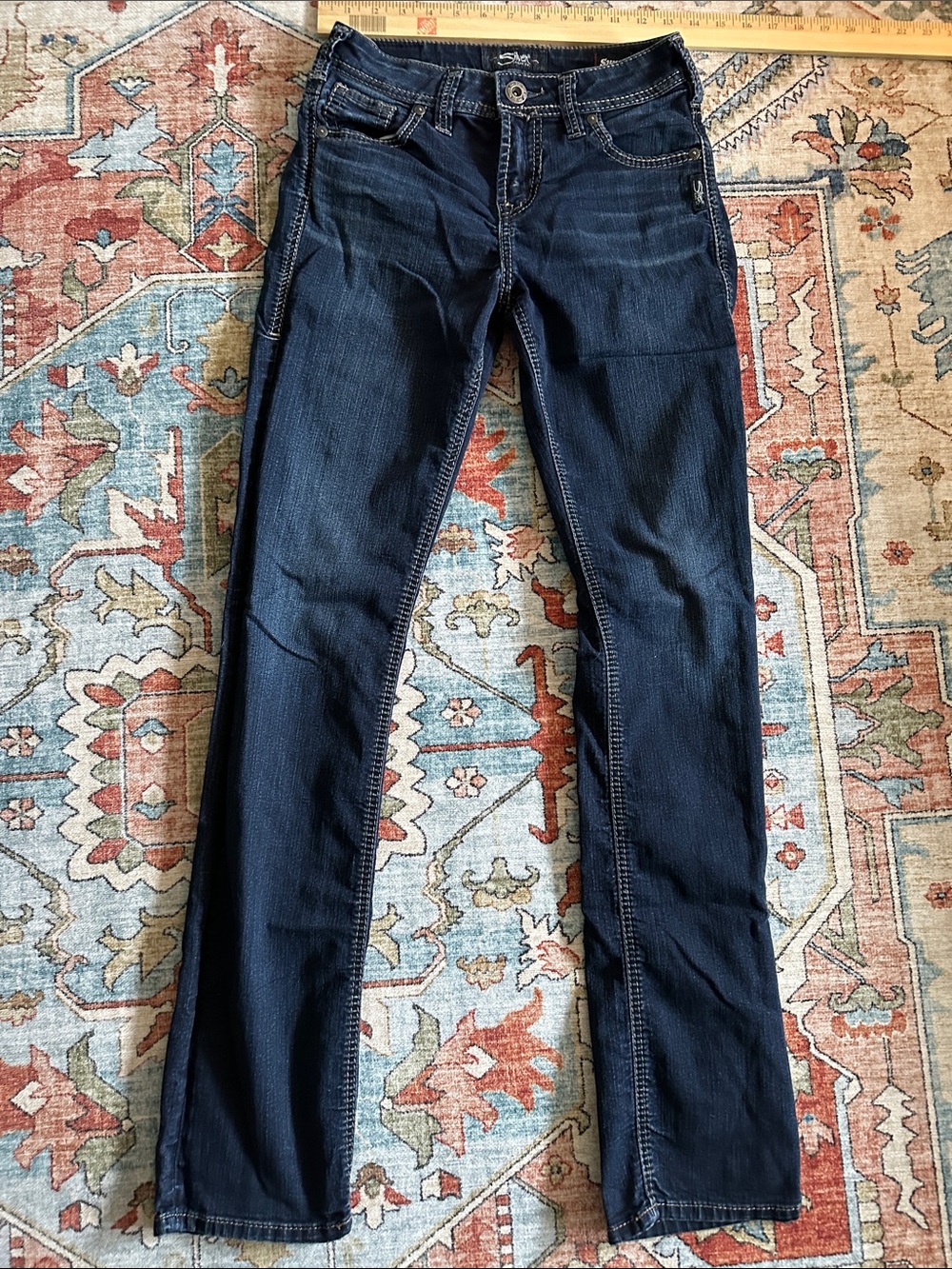 Silver Jeans Dark Indigo Skinny Jeans